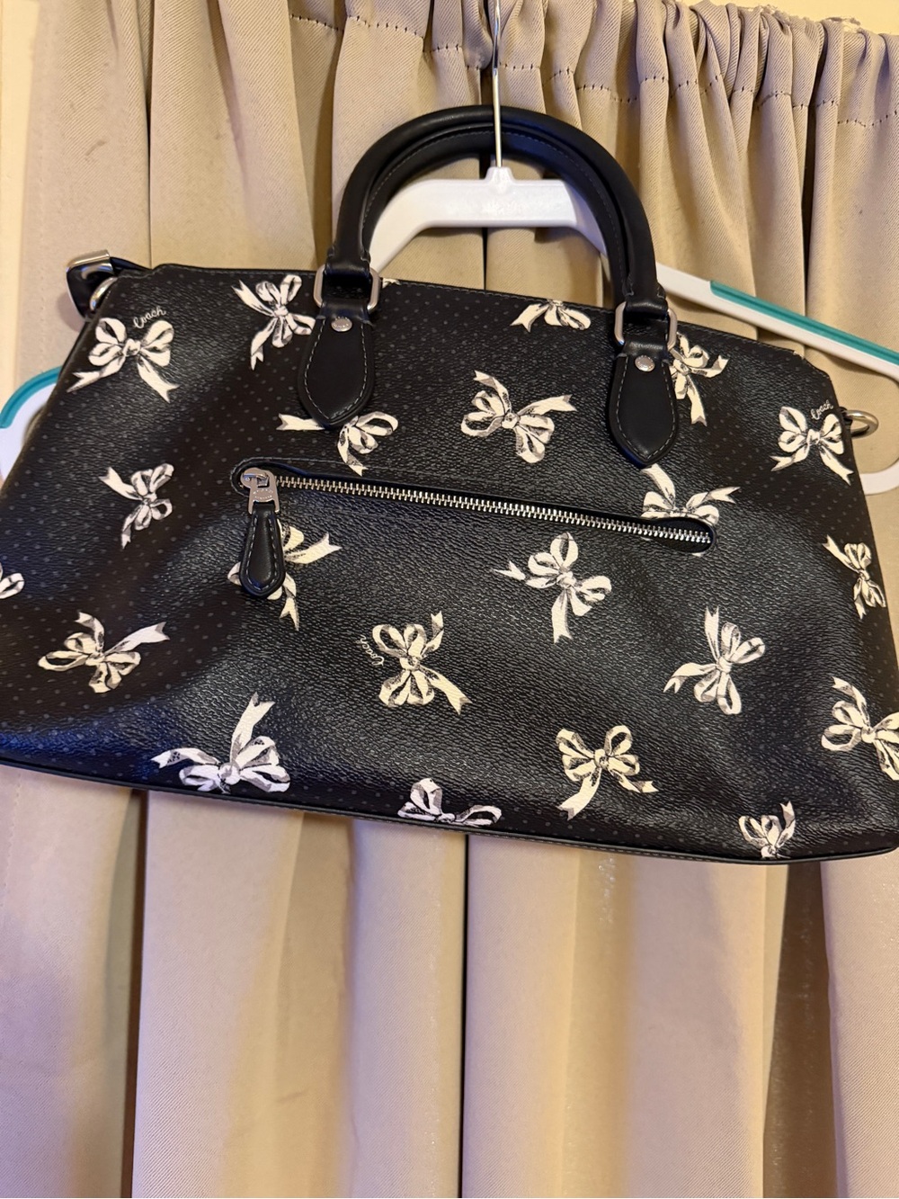 Coach Bow Print Georgia Satchel - Picture 4 of 7